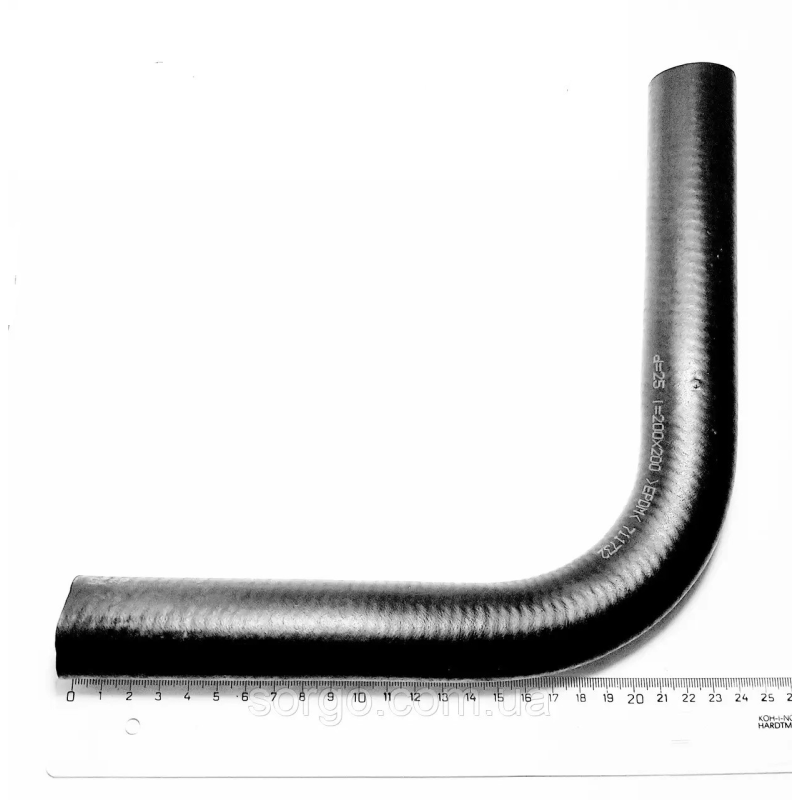 Патрубок гумовий кутовий (90 градусів) діаметр 25 мм