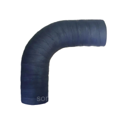 Патрубок гумовий кутовий (90 градусів) діаметр 75х76 мм