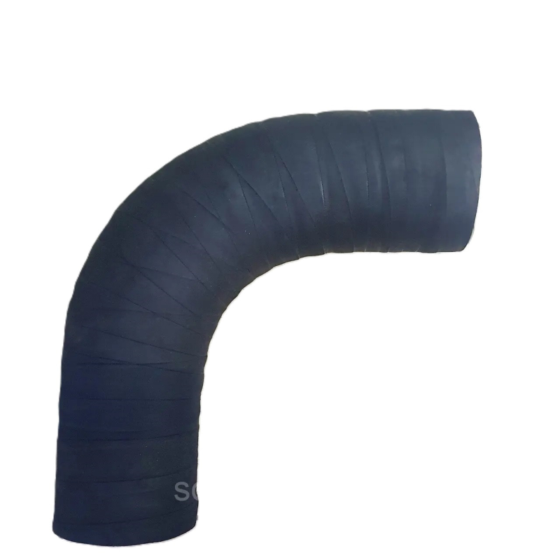 Патрубок гумовий кутовий (90 градусів) діаметр 80 мм