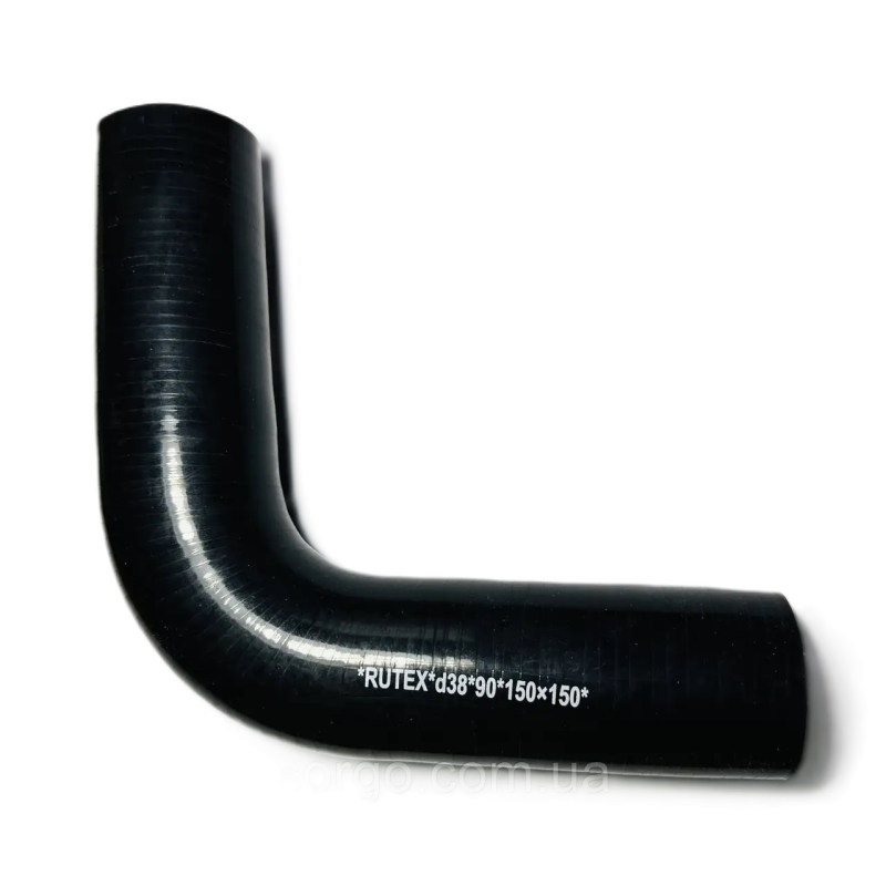 Патрубок (шланг) силіконовий кутовий (90 градусів) діаметр 38 мм