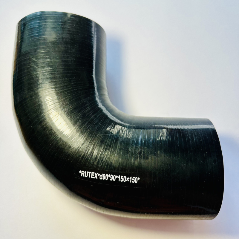 Патрубок (шланг) силіконовий кутовий (90 градусів) діаметр 90 мм