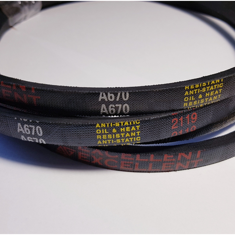 Ремінь (пас) приводний клиновий А (13х8) 670 EXCELLENT