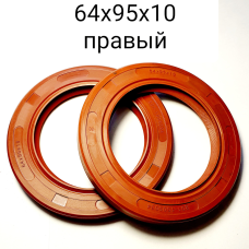 Сальник  64х95х10-2.2 правого обертання. Сальник колінвала ЯМЗ.